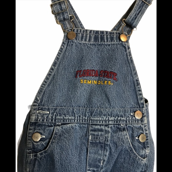 Florida State University Seminole Jean Overalls 3T - Picture 3 of 8